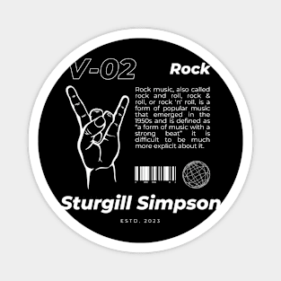 V02 Style Sturgill Simpson Vintage Magnet